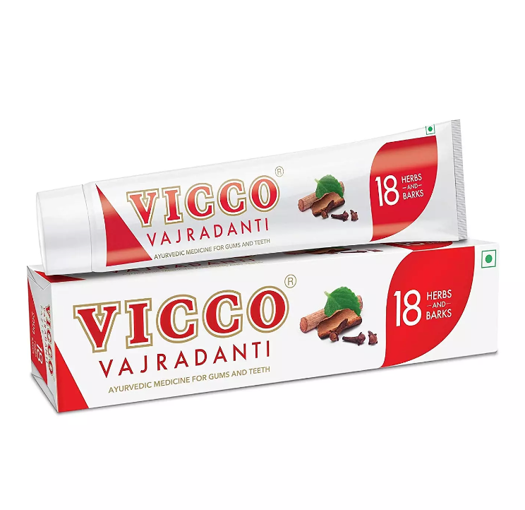 Vicco Vajradanti - ayurvedisk fluorfri tandkräm, 100 g.